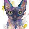 Sphynx Cat Art paint by numbers