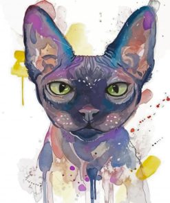 Sphynx Cat Art paint by numbers