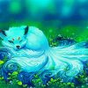 Adorable Blue Fox paint by numbers