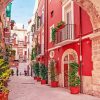 Beautiful Bari Italy Streets paint by numbers