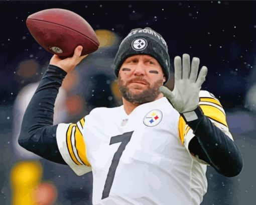 Ben Roethlisberger Sports paint by numbers