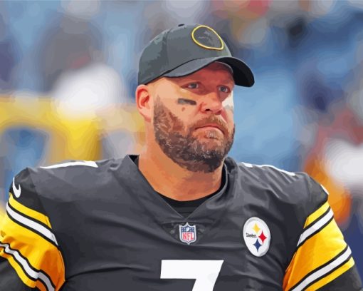 Ben Roethlisberger Player paint by numbers