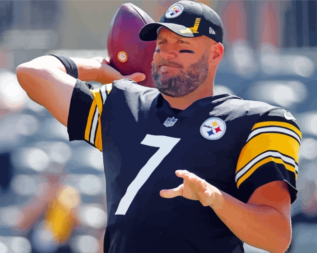 Ben Roethlisberger Player paint by numbers