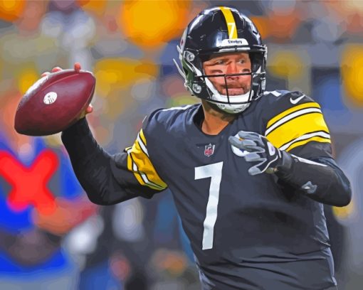 Cool Ben Roethlisberger paint by numbers