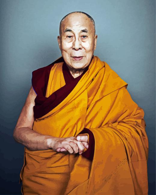 Dalai Lama Leader paint by numbers