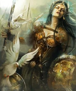 Fantasy Warrior Goddess paint by numbers