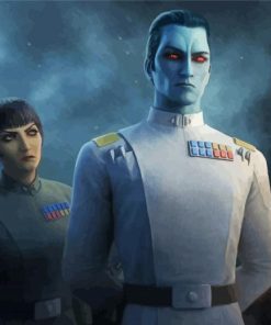 Grand Admiral Thrawn And Pryce paint by numbers