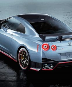 Grey Nissan Skyline paint by numbers