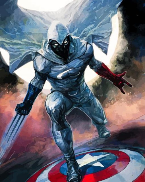 Marvel Moon Knight paint by numbers