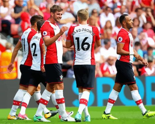 Southampton Fc Players paint by numbers