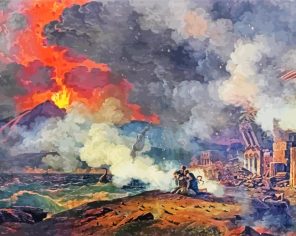 The Eruption Of Mount Vesuvius paint by numbers