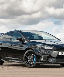 Black Rs Focus paint by numbers