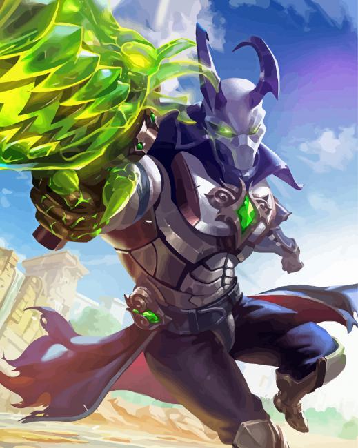 Androxus Paladins paint by numbers