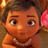 Baby Moana Character paint by numbers