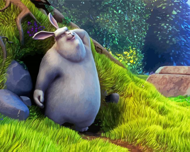 Big Buck Bunny Character paint by numbers
