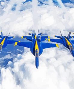 Blue Angels paint by numbers