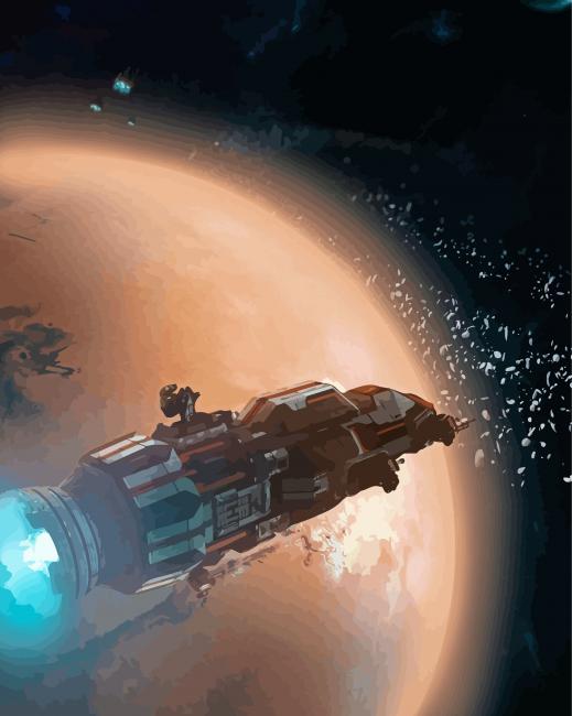 Expanse Rocinante paint by numbers
