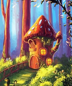 Fairy Houses paint by numbers