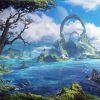 Fantasy Landscape paint by numbers