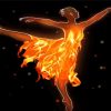 Fire Ballet Dancer paint by numbers