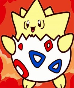 Happy Togepi paint by numbers
