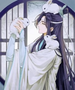 Lan Wangji With Rabbits paint by numbers