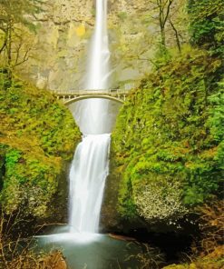 Multnomah Falls paint by numbers
