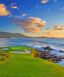 Pebble Beach In California paint by numbers