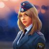 Russian Female Police paint by numbers