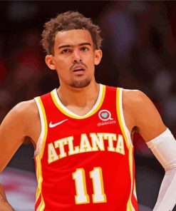 Trae Young Basketball Player paint by numbers