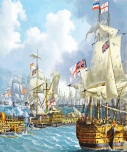 Trafalgar Battle paint by numbers