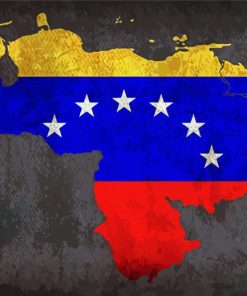 Venezuela Mag Flag paint by numbers