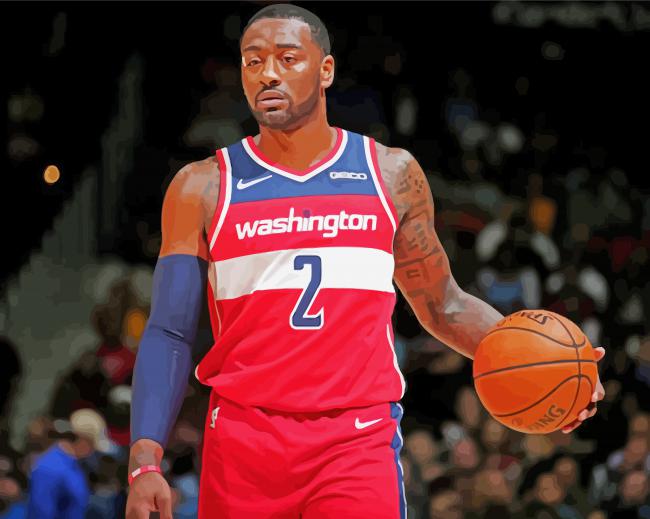 Washington Wizards John Wall paint by numbers