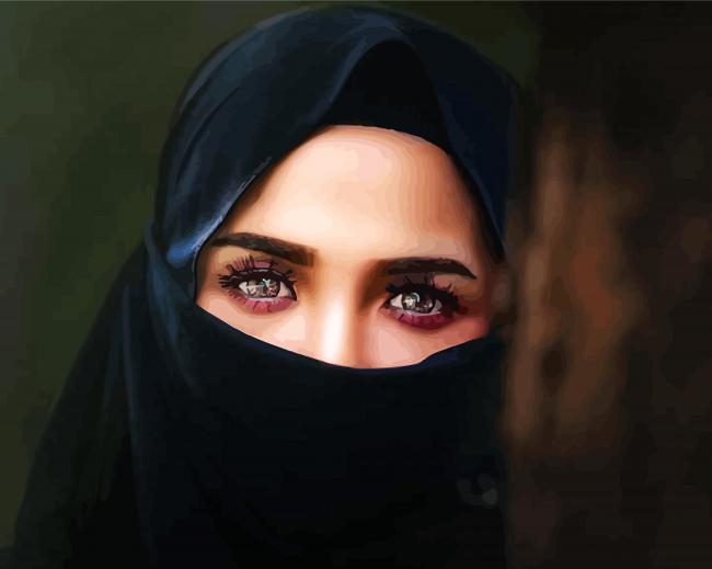 Wonderful Woman Eyes paint by numbers