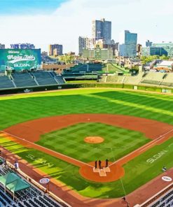 Wrigley Field Chicago Art paint by numbers