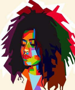 Afro Woman Pop Art paint by numbers