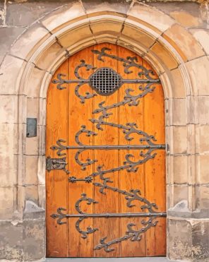Beautiful Castle Doors paint by numbers