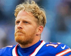 Buffalo Bills Player Cole Beasley paint by numbers