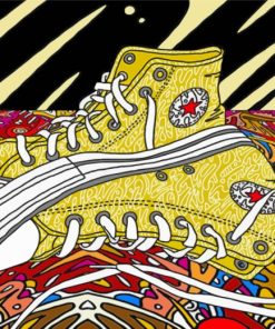 Converse Shoes Art paint by numbers