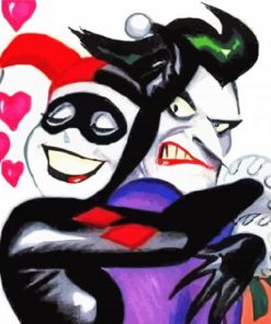 Cute Mad Lover Joker paint by numbers