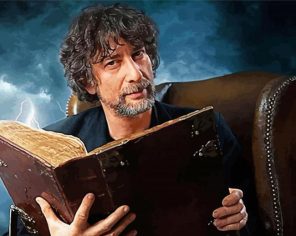 Neil Gaiman paint by numbers