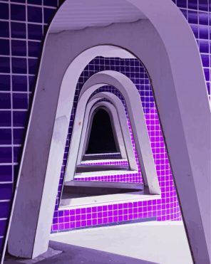 Purple Archway paint by numbers
