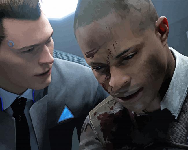 Video Game Detroit Become Human paint by numbers