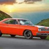 1969 Plymouth Roadrunner Sunset paint by numbers