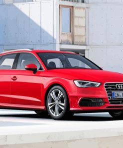 Audi A3 Red Car paint by numbers