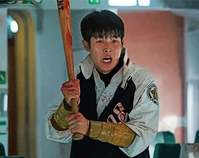 Choi Woo Shik From Train To Busan paint by numbers