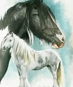 Cob Horses paint by numbers