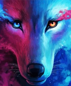 Different Wolf Eyes paint by numbers