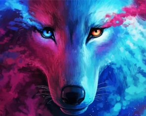 Different Wolf Eyes paint by numbers