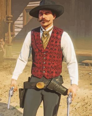 Doc Holliday paint by numbers